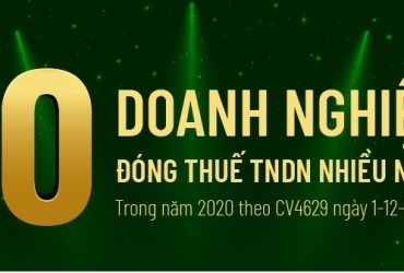 10 công ty đóng thuế TNDN nhiều nhất năm 2020