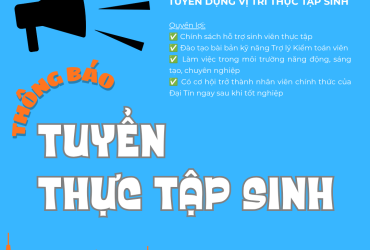 THÔNG BÁO TUYỂN THỰC TẬP SINH 2026-2027