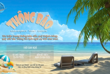 Notice of Company Travel Holiday 2025